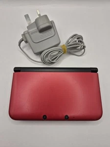 Nintendo 3DS XL Red with Charger And 3 Games - Picture 1 of 23