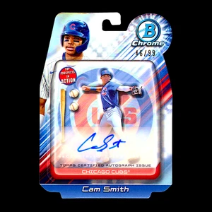 Bowman Chrome Draft Cam Smith 2024 refractor en acción Auto Cubs Astros RC/99 - Imagen 1 de 1