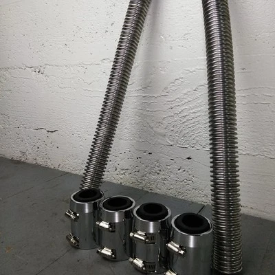 1962 - 1967 Chevy 48 Stainless Steel SS Radiator Hoses Kit  - Image 1 of 4