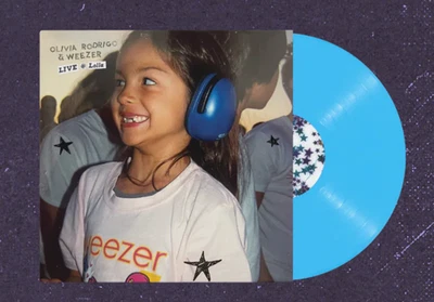 Olivia Rodrigo x Weezer Live 7" Limited Edition Blue Vinyl Single Day - PRESALE - Image 1 of 2