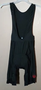 GCRFL Men’s Large Black Padded Cycling Bib Shorts Ventilated MTB Biker Shorts - Picture 1 of 8