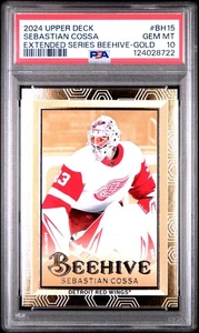 2024-25 Upper Deck Extended #BH15 Beehive Gold Sebastian Cossa PSA 10 Gem Mint - Picture 1 of 2