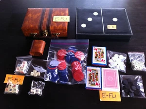 2 Backgammon Poker Sammelkoffer mit Würfelchips Extras + - Bild 1 von 4