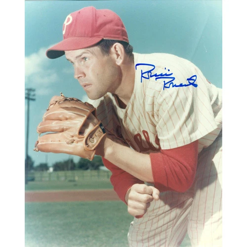 ROBIN ROBERTS SIGNED 8x10 PHILADELPHIA PHILLIES PHOTO HALL OF FAME O's CUBS AUTO - Image 1 of 1