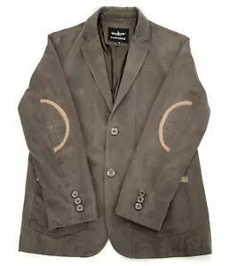 Barabas Men’s size 48 (38) Sport jacket 2 button Blazer lined brown elbow patch - Picture 1 of 11