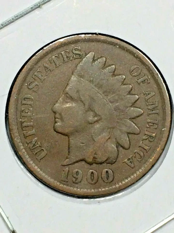 1900  Indian Head Cent #18008 Cover