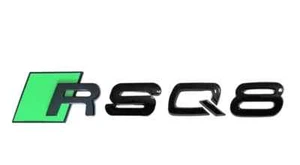 For Audi RSQ8 Green Black Rear Letter Liftgate Badge Trunk Emblem Badge Logo - Picture 1 of 1