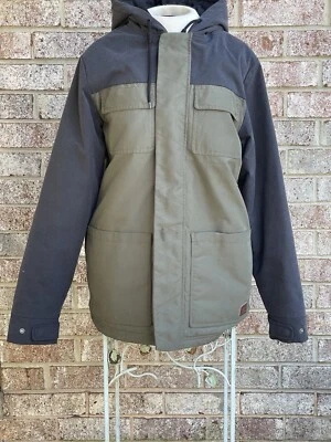 Vans Size Small Unisex Winter Coat Hunter Green Gray - Image 1 of 4