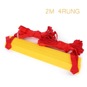 2M 4 Rung Agility Ladder Fit Soccer Speed Football Fitness Feet Training go - Imagen 1 de 1