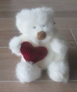 CBOT Bear Hugs Plüsch Russ Berrie Vintage 7091 Teddybär mit Herz - Bild 1 von 13
