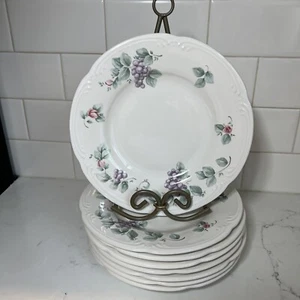 Pfaltzgraff grapevine 8 Salad Or Desert plates set of 8 - Picture 1 of 16