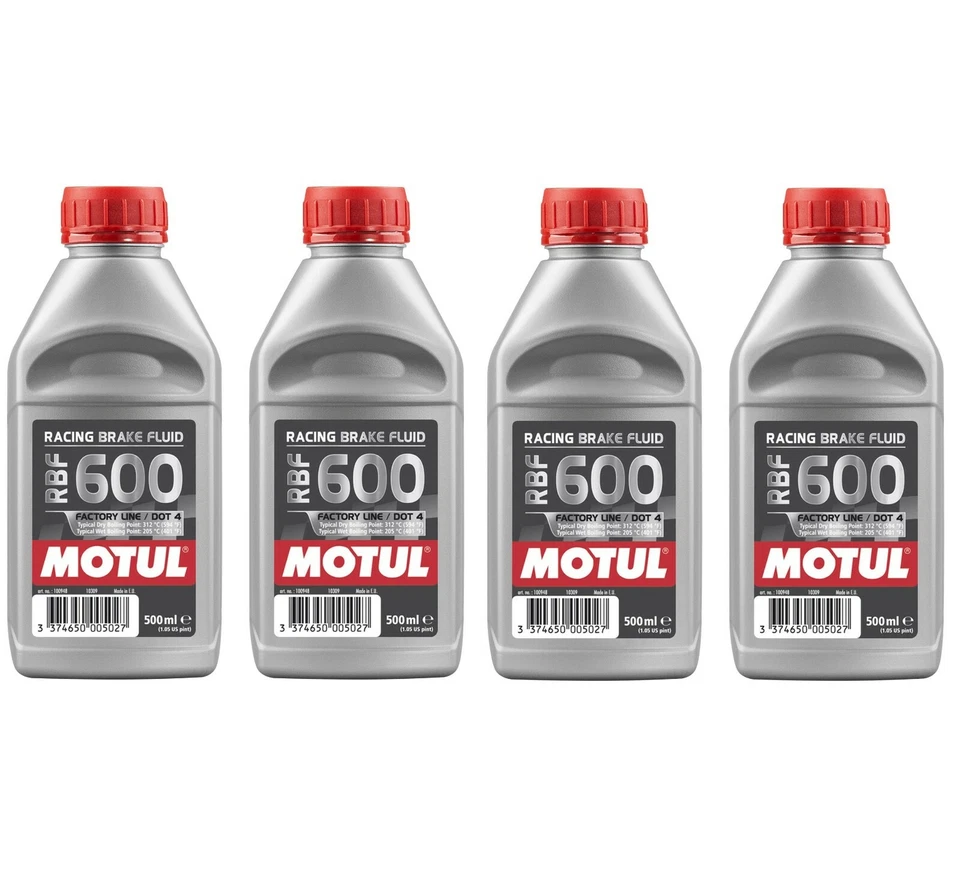 Fluido de freio de corrida Motul RBF 600 FL - 2L AM - Totalmente sintético DOT 4 (4 x 0,5L) - Imagem 1 de 1