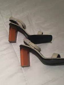 Calvin Klein Women's Kim Heeled Sandal - Soft White Sz 9.5 - Picture 1 of 12