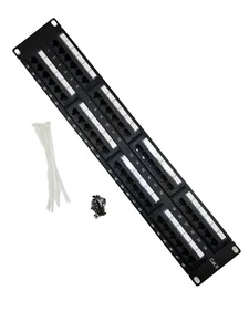 New Mayco Industries 48 Port Cat 6 UTP Patch panel. - Picture 1 of 3