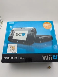 Nintendo Wii U Premium Set 32GB Black Japanese Region Code - Afbeelding 1 van 6