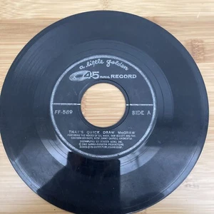 45 RECORD - JIMMY CARROLL ORCH - THAT'S QUICK DRAW MCGRAW - Picture 1 of 4