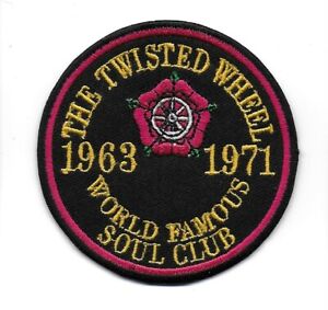 NORTHERN SOUL : WFSC : THE TWISTED WHEEL  Embroidered Iron Sew On Patch Badge 
