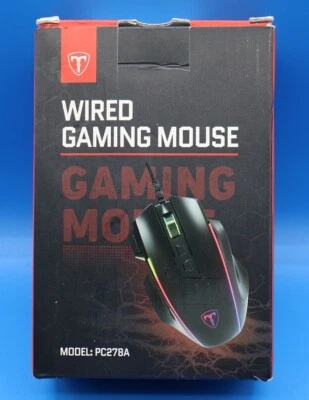 Wired Gaming Mouse with Programmable Buttons, Optical Sensor, LED Backlight - Image 1 of 4