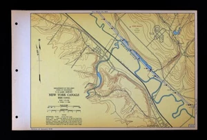1948 USACE Survey Map Erie Canal Mohawk River New York Oriskany Whitesboro Marcy - Picture 1 of 4