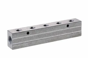 Colector BSPP de doble cara de aluminio Farbo con 2 entradas - 2x 2 a 2x 6 salidas - Imagen 1 de 1