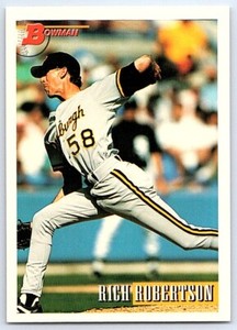 1993 Bowman Rich Robertson Rookie Pittsburgh Pirates #123