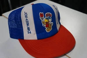 Vintage 80’s 1984 Olympics Snapback Cap.Mütze. USA. Sehr guter Zustand.Weiß Rot Blau - Bild 1 von 12