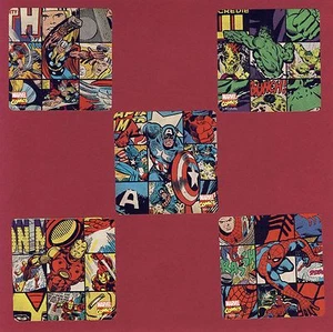 15 Marvel Retro - Large Stickers - Thor, Incredible Hulk, Iron Man, Spiderman - Picture 1 of 1