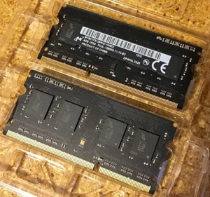 2 x Micron Apple 8GB (2x4GB) PC3L-12800S DDR3 SODIMM RAM MT8KTF51264HZ-1G6E2 - Picture 1 of 1