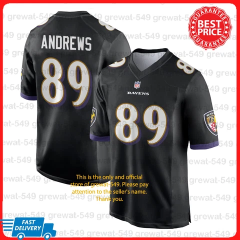 Mark Andrews #89 Baltimore Ravens 2023-24 Black Print Jsy Fanmade All Size Cover