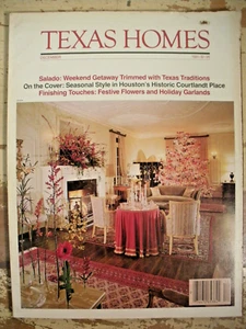 TEXAS HOMES MAGAZINE December 1981 Houston's Historic Courtlandt Place Christmas - Picture 1 of 9