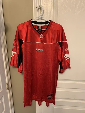 Calgary Stampeders Football Jersey XL Reebok CFL Football Cover