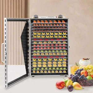 18 Tray Food Dehydrator Stainless Steel Meat Fruit Jerky Vegetable Dryer Machine - Picture 1 of 19