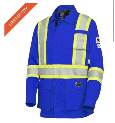 Royal Hi-Viz FR-Tech® Flame Resistant Safety Jacket Size Large  - Image 1 of 4