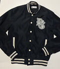 Duffer of St George Varsity College Jacket Size Small Black British Tailored