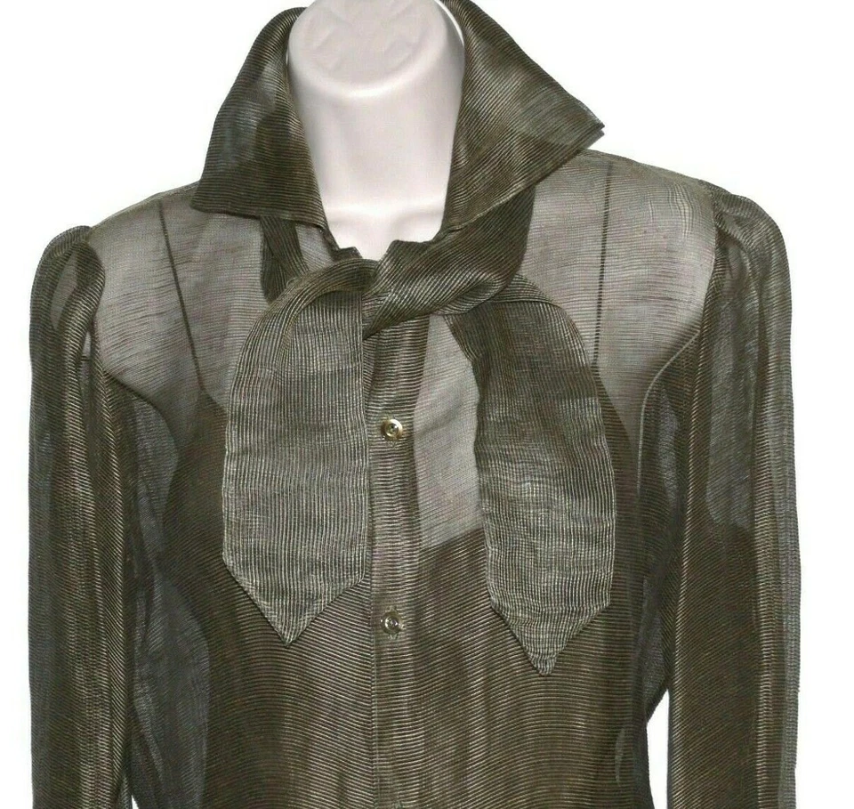 NUEVA BLUSA OLIVA COLECCIÓN ETIQUETA PÚRPURA RALPH LAUREN $1200.00 TALLA 4 Foto 1 de 4