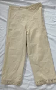Vtg Adonna Long Leg Shaper Panties Pant Nylon Nude Beige 32 M L Trouser Girdle - Picture 1 of 9