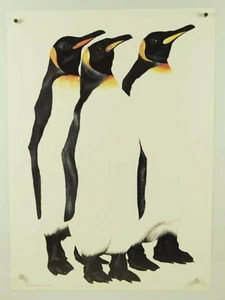 vintage retro 1983 PENGUINS high quality painting poster by DEAN ANDREWS 19x26" - Picture 1 of 9