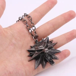 Wolf Head Versatile Sweater Chain alloy Hip Hop Gothic Necklace Woman - Picture 1 of 6