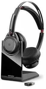 Plantronics Voyager Focus Wireless Headset B825 Microsoft with Stand - Picture 1 of 3