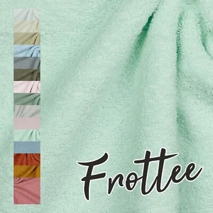 Frottee Stoff Meterware 15 Farben Baumwolle Handtuch Bademantel Stoffe Nähen - Bild 1 von 28