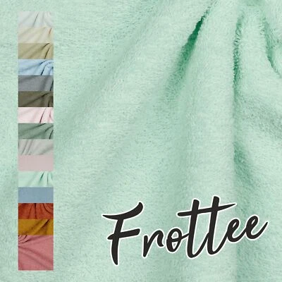Frottee Stoff Meterware 15 Farben Baumwolle Handtuch Bademantel Stoffe Nähen - Bild 1 von 4