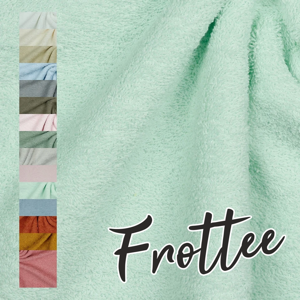 Frottee Stoff Meterware 15 Farben Baumwolle Handtuch Bademantel Stoffe Nähen - Bild 1 von 4