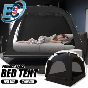 Portable Indoor Bed Tent Portable Dome Twin Full Size Dream Canopy Kid Playhouse - Picture 1 of 10