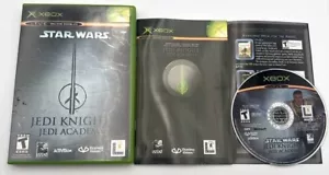 XBOX : STAR WARS : JEDI KNIGHT : JEDI ACADEMY !! COMPLETE w/MANUAL - Picture 1 of 1