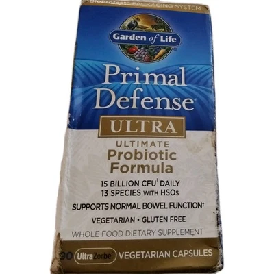 Garden of Life Primal Defense Fórmula Ultra Probiótica Cápsulas Vegetarianas -... Foto 1 de 2