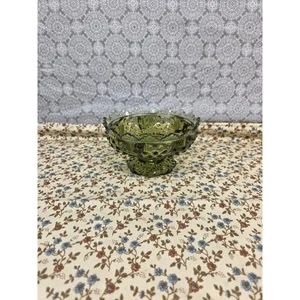 Portacandele 6 piedistalli portacandele vintage vetro verde decorazione ciotola cambio - Foto 1 di 7
