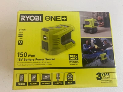 FUENTE DE ALIMENTACIÓN RYOBI RYI150BG ONE+ 18V 150 VATIOS Herramienta Solo ENVÍO GRATUITO. Foto 1 de 4