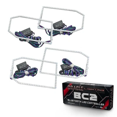 Комплект кольцевых излучателей для фар Oracle Halo — 2014–2015 годов выпуска подходит для Chevrolet Silverado - Изображение 1 из 4