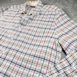 Nautica Men’s XXL Plaid Button Up Long Sleeve 100% Cotton Shirt Casual - Picture 1 of 7