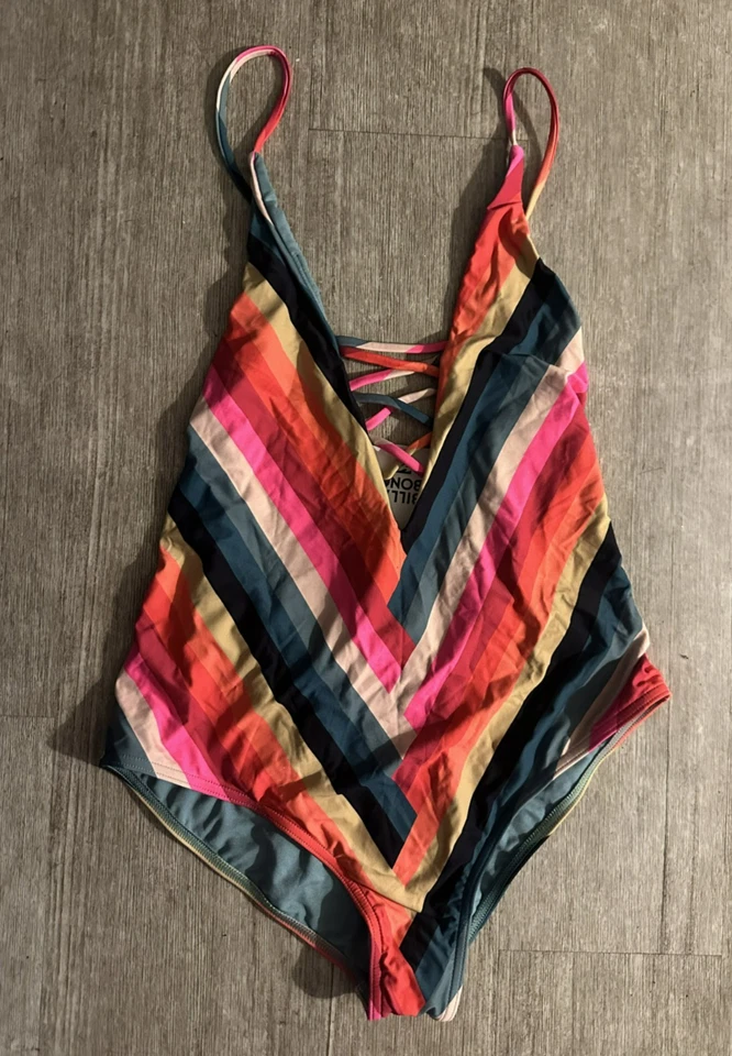 Billabong Mujer Color Hechizo Una Pieza Natación Multi Grande Nuevo Con Etiquetas Foto 1 de 1